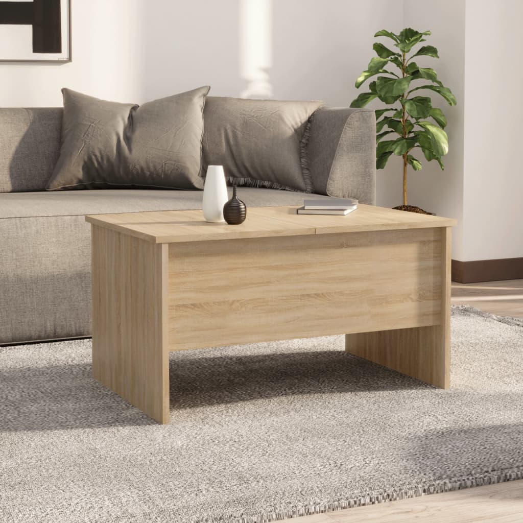 vidaXL Coffee Table Lift Top End Table Accent Side Sofa Table Engineered Wood-1