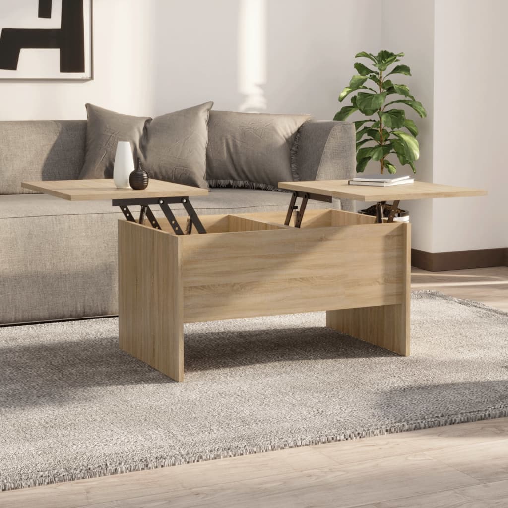 vidaXL Coffee Table Lift Top End Table Accent Side Sofa Table Engineered Wood-47