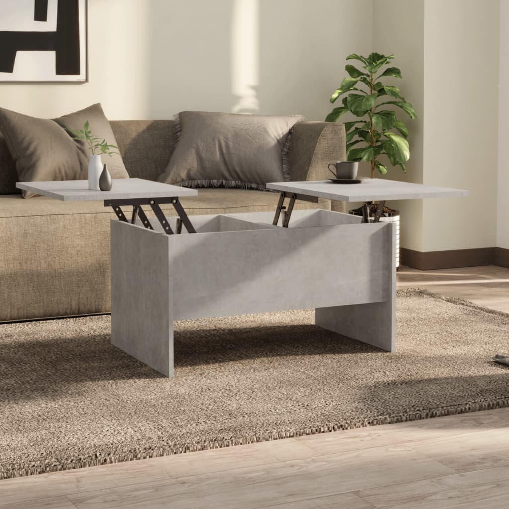 vidaXL Coffee Table Lift Top End Table Accent Side Sofa Table Engineered Wood-17