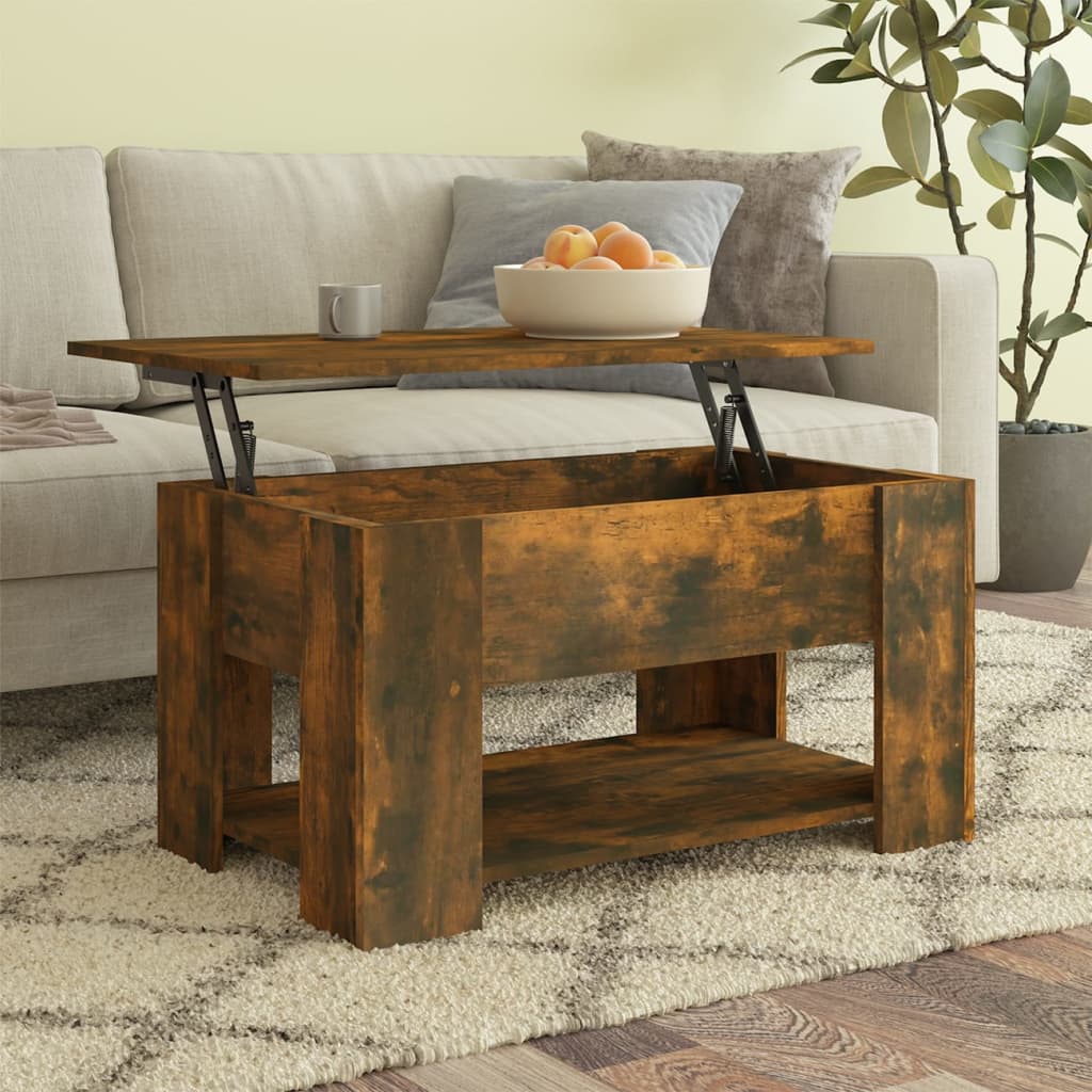 vidaXL Coffee Table Lift Top End Table Accent Side Sofa Table Engineered Wood-47