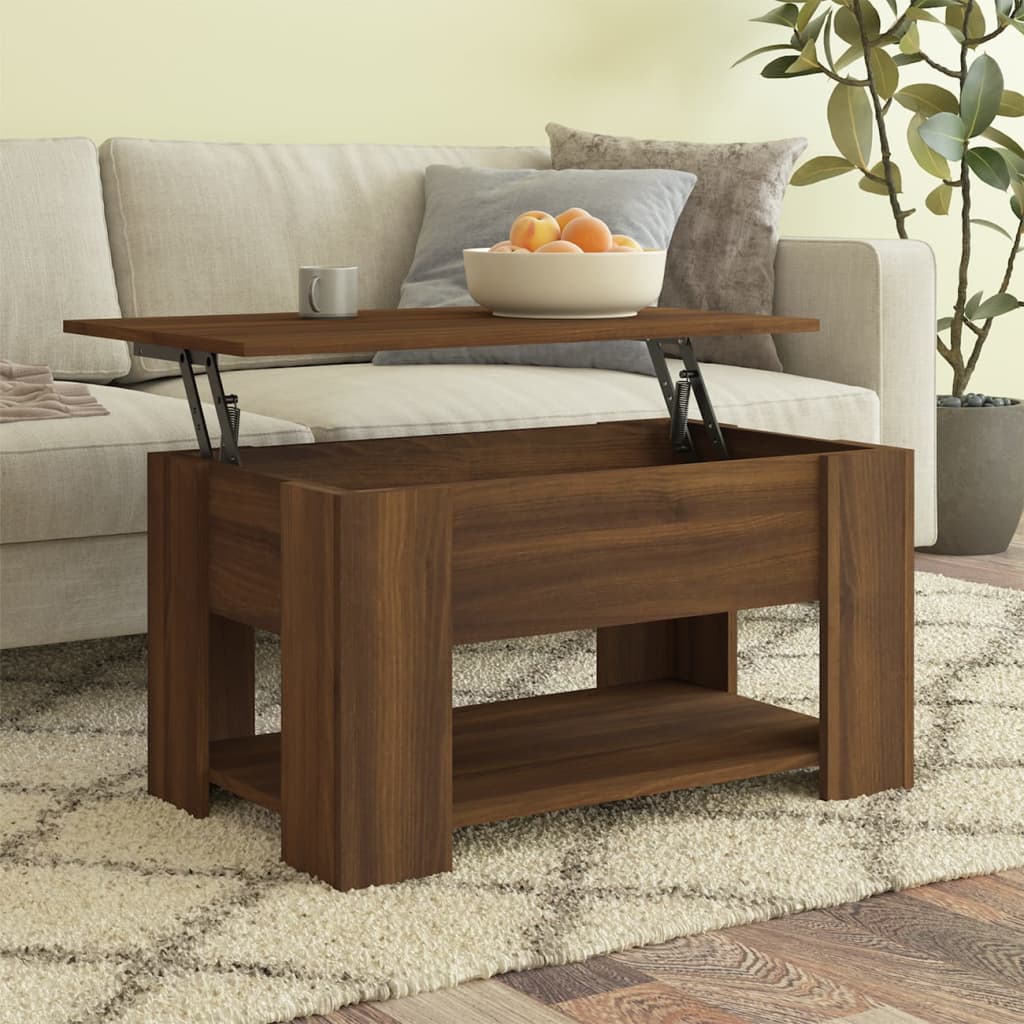 vidaXL Coffee Table Lift Top End Table Accent Side Sofa Table Engineered Wood-19