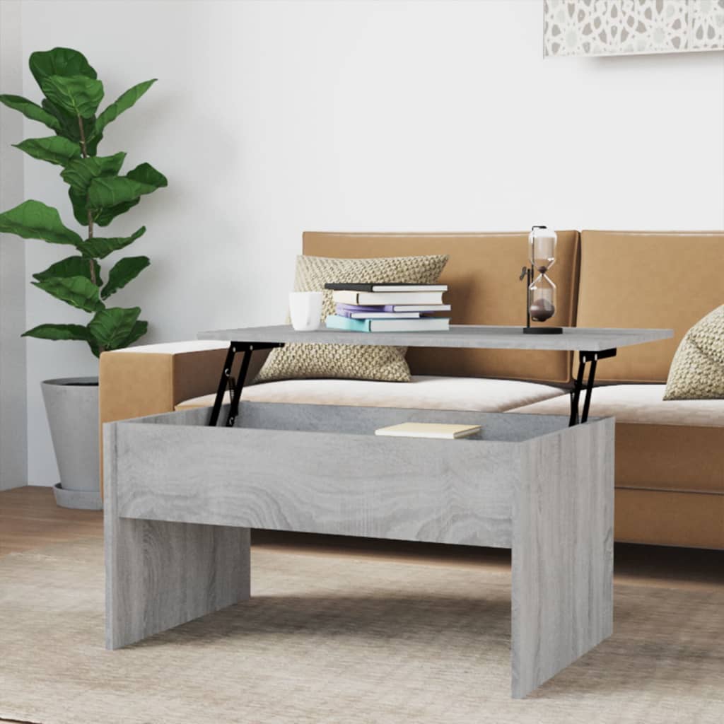 vidaXL Coffee Table Lift Top End Table Accent Side Sofa Table Engineered Wood-15