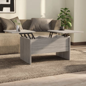 vidaXL Coffee Table Lift Top End Table Accent Side Sofa Table Engineered Wood-11