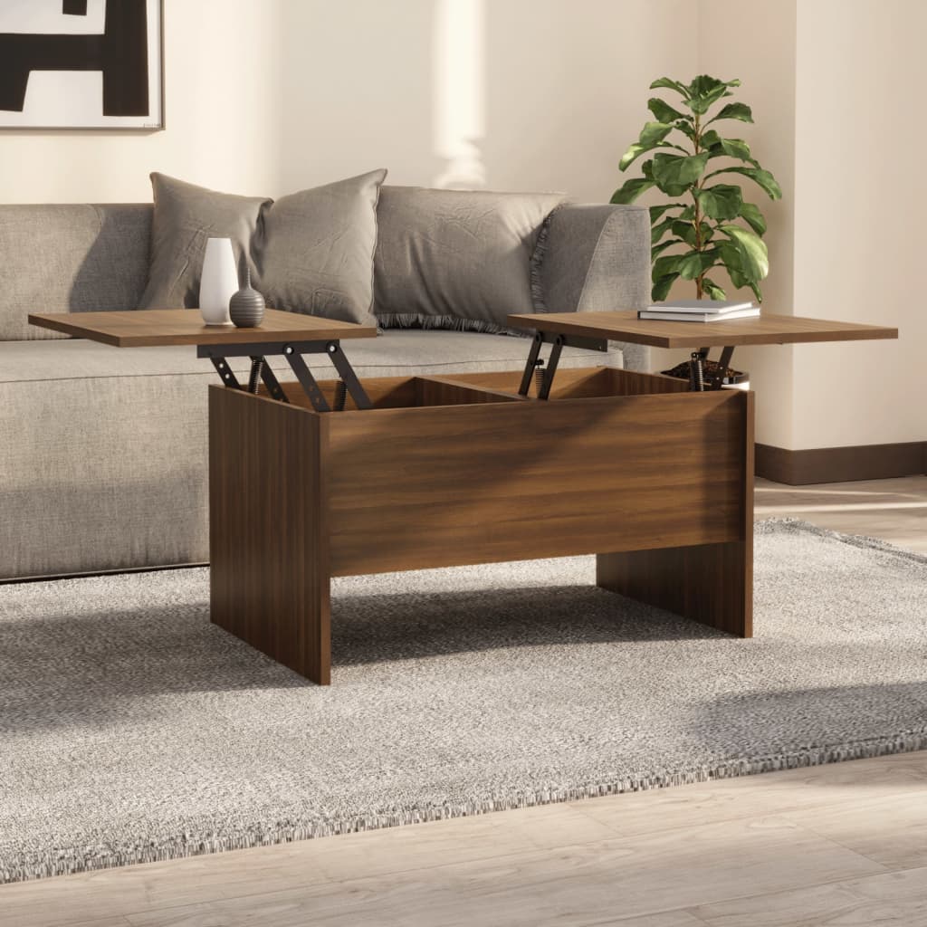 vidaXL Coffee Table Lift Top End Table Accent Side Sofa Table Engineered Wood-32