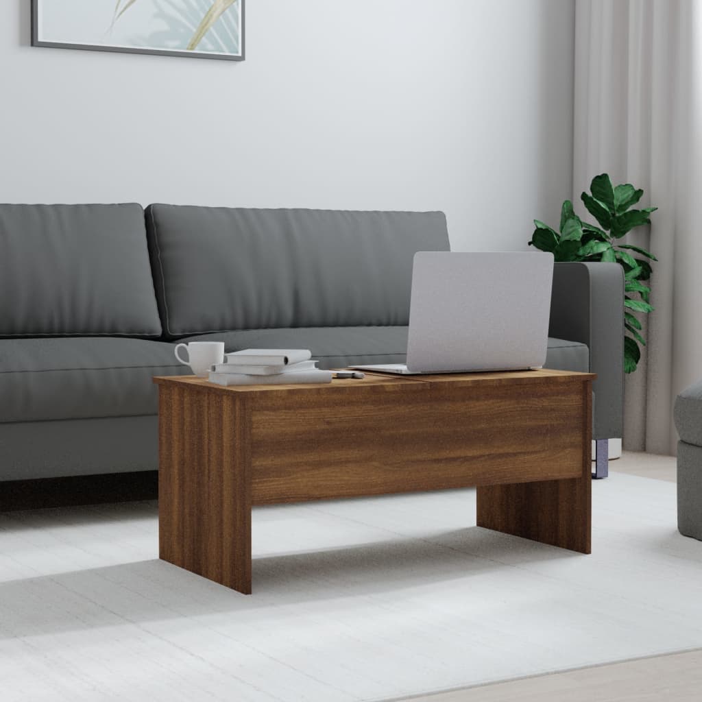 vidaXL Coffee Table Lift Top End Table Accent Side Sofa Table Engineered Wood-26