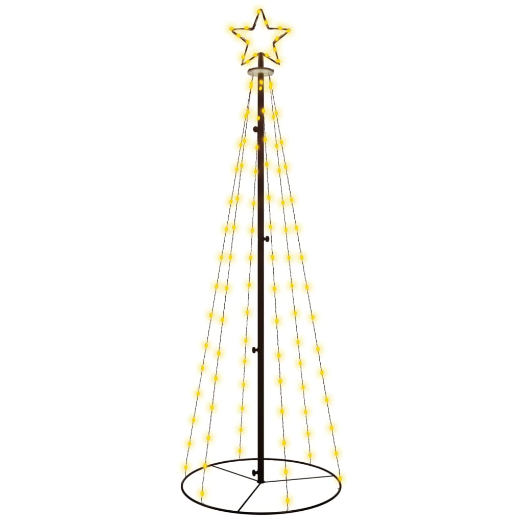 vidaXL Christmas Cone Tree Decoration Artificial Christmas Tree with LEDs-18