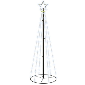 vidaXL Christmas Cone Tree Decoration Artificial Christmas Tree with LEDs-26