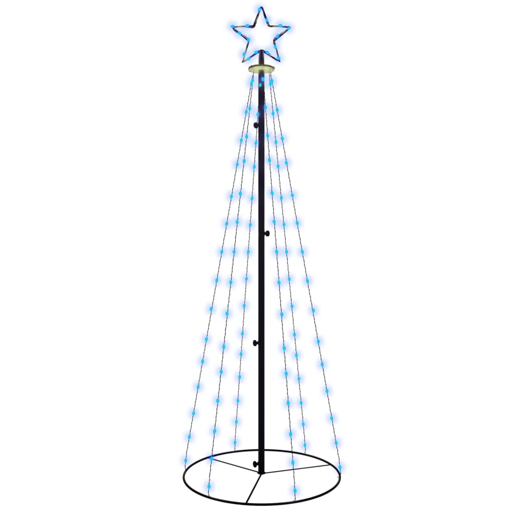 vidaXL Christmas Cone Tree Decoration Artificial Christmas Tree with LEDs-5