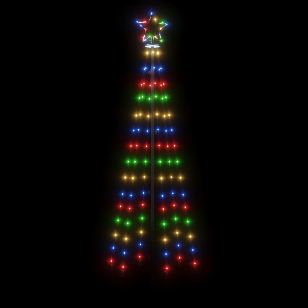 vidaXL Christmas Cone Tree Decoration Artificial Christmas Tree with LEDs-16