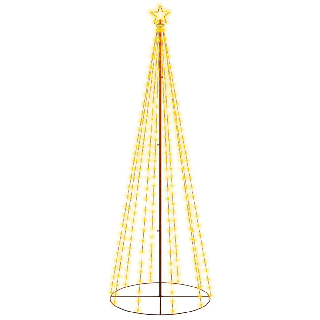 vidaXL Christmas Cone Tree Decoration Artificial Christmas Tree with LEDs-30