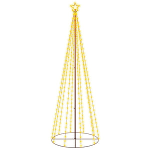 vidaXL Christmas Cone Tree Decoration Artificial Christmas Tree with LEDs-30