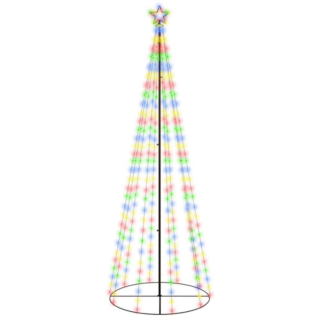 vidaXL Christmas Cone Tree Decoration Artificial Christmas Tree with LEDs-0