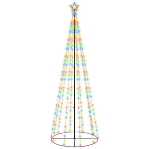 vidaXL Christmas Cone Tree Decoration Artificial Christmas Tree with LEDs-0