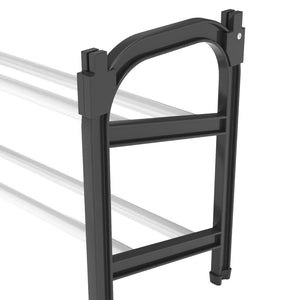 vidaXL Extendable Shoe Rack with 2 Shelves 46.9"x9.4"x14.6"-4