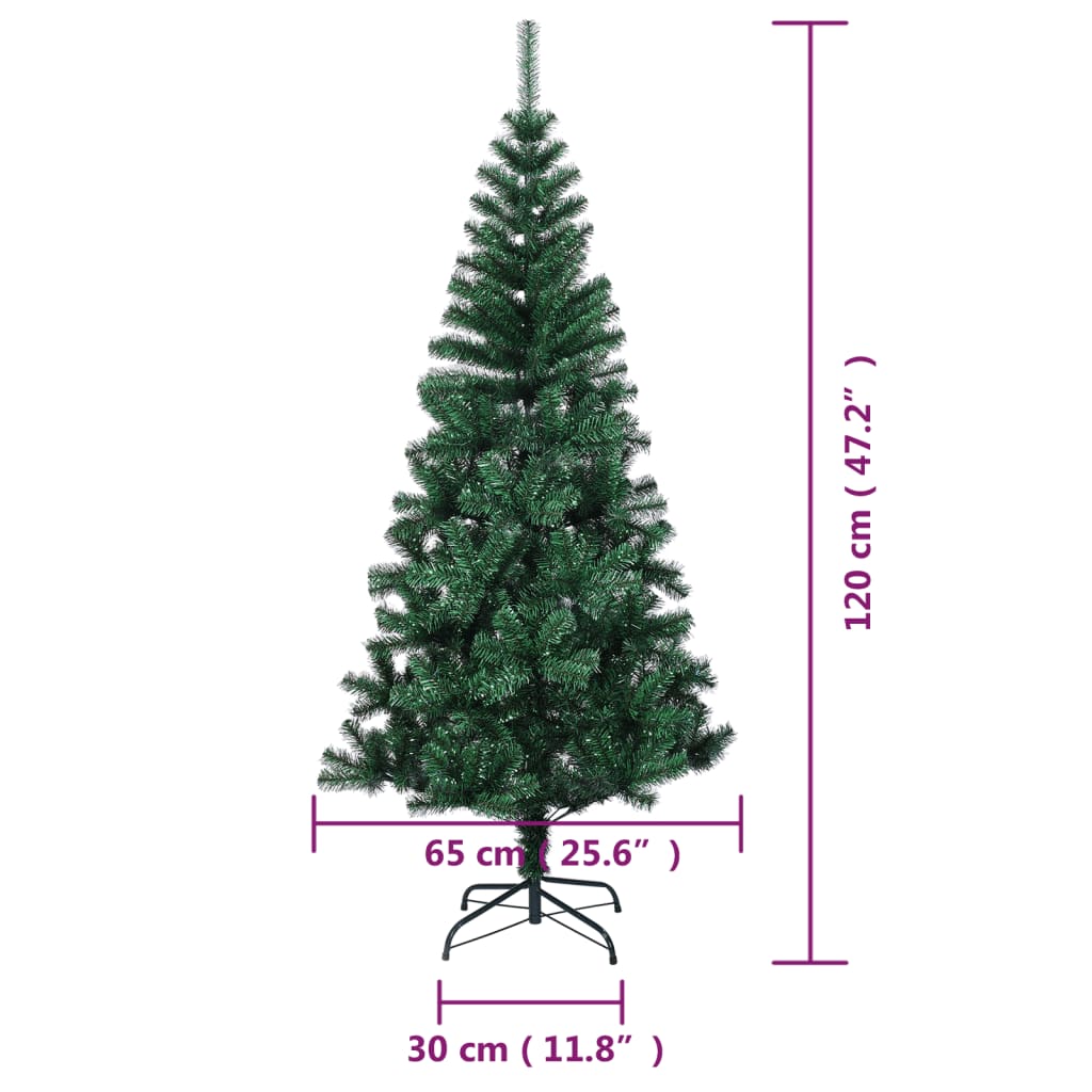 vidaXL Christmas Tree Artificial Xmas Tree with Stand and Iridescent Tips PVC-39