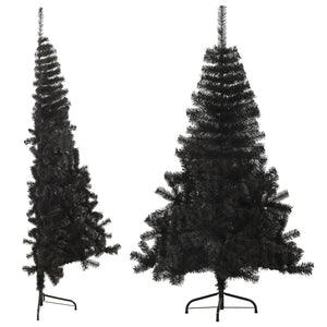 vidaXL Christmas Tree Decoration Artificial Half-Circle Tree with Stand PVC-31