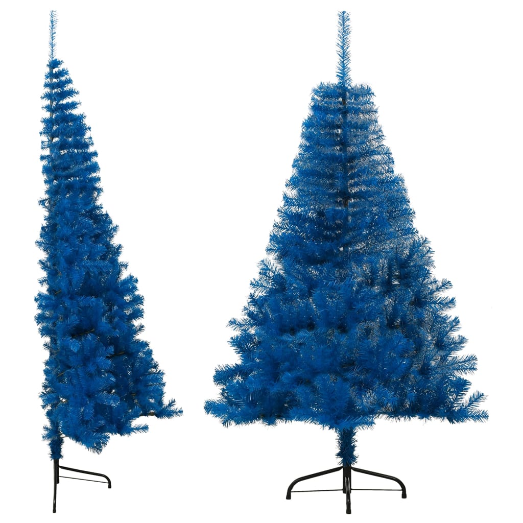 vidaXL Christmas Tree Decoration Artificial Half-Circle Tree with Stand PVC-0