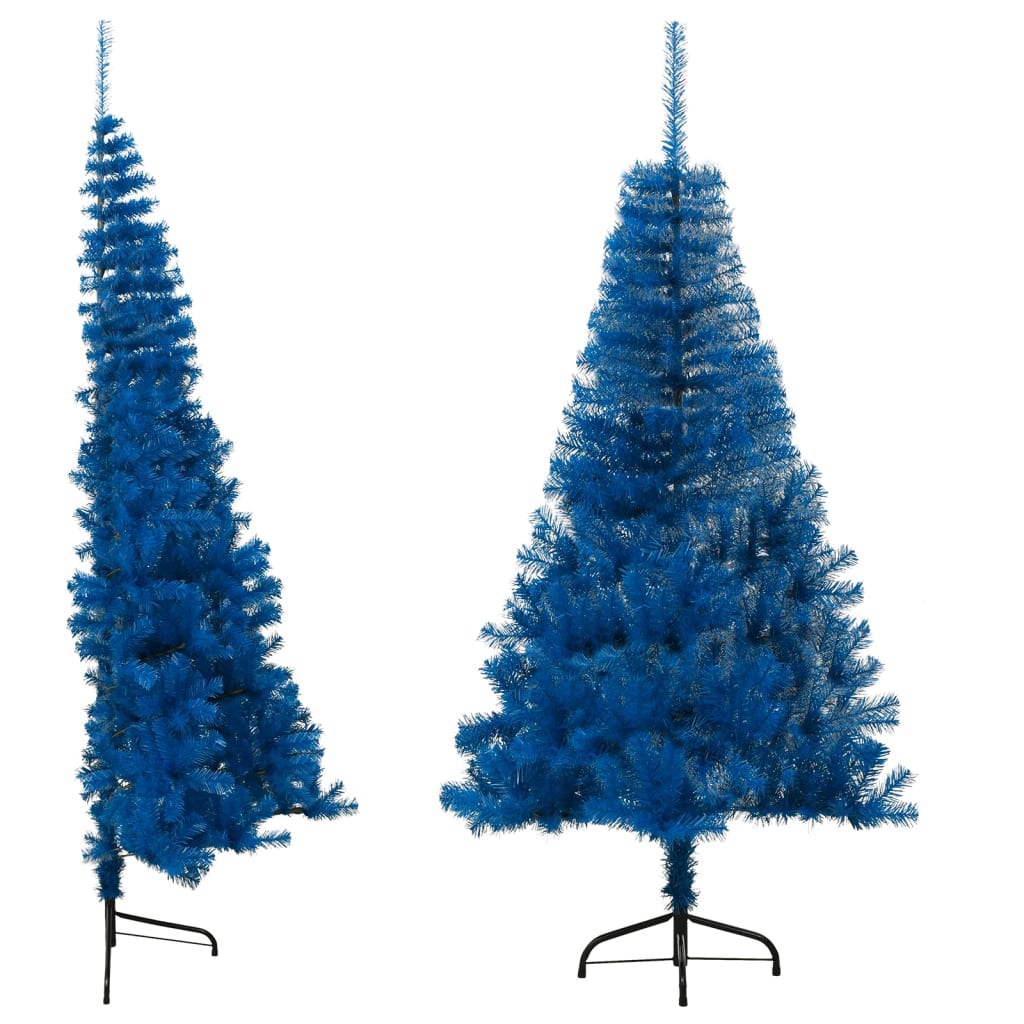 vidaXL Christmas Tree Decoration Artificial Half-Circle Tree with Stand PVC-42