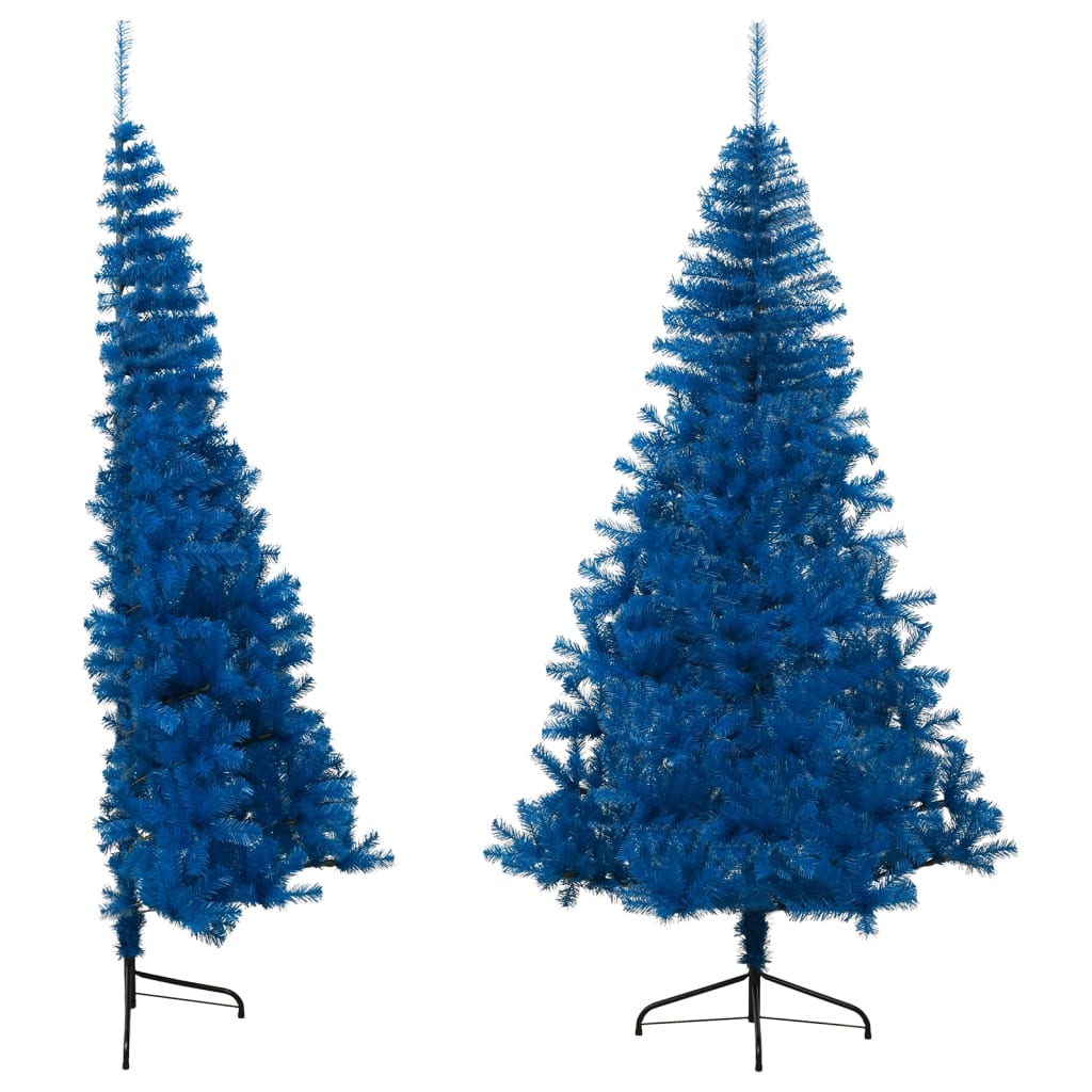 vidaXL Christmas Tree Decoration Artificial Half-Circle Tree with Stand PVC-14