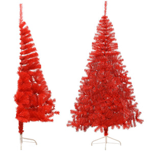 vidaXL Christmas Tree Decoration Artificial Half-Circle Tree with Stand PVC-55