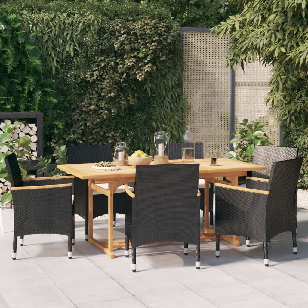 vidaXL Patio Dining Set Outdoor Dining Set Table and Chair Set for Garden-3