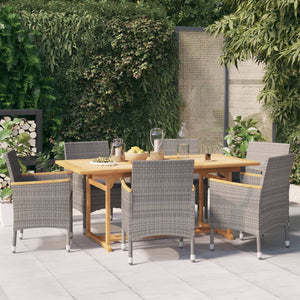 vidaXL Patio Dining Set Outdoor Dining Set Table and Chair Set for Garden-7