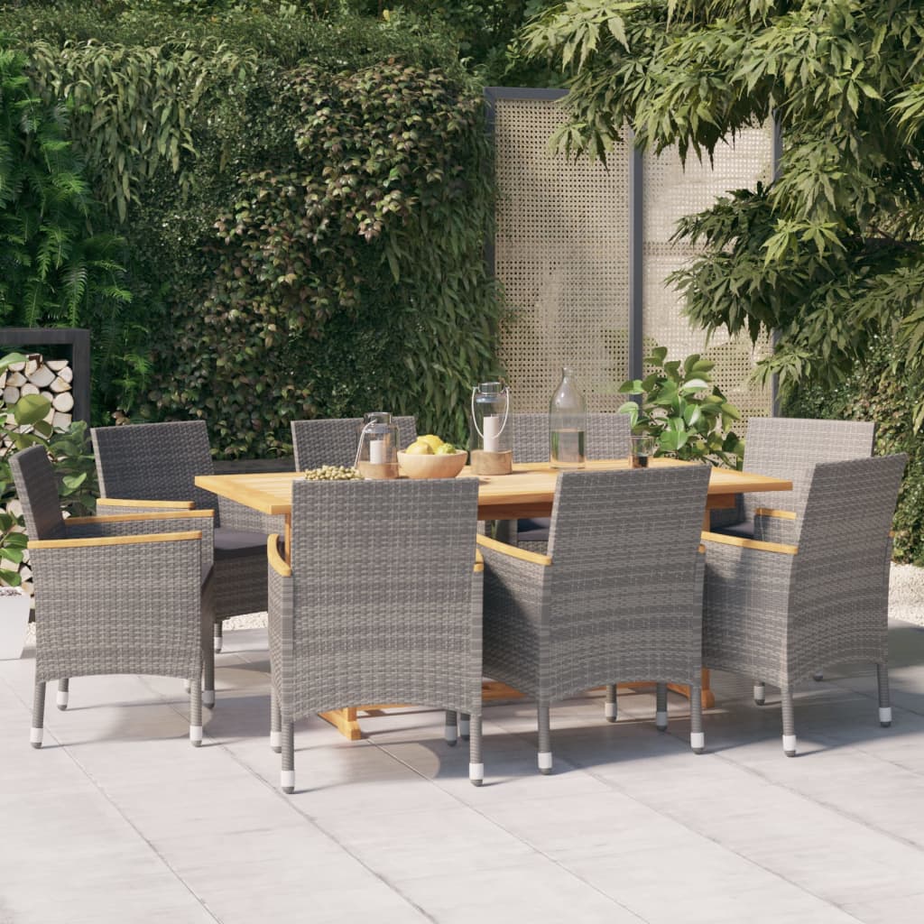 vidaXL Patio Dining Set Outdoor Dining Set Table and Chair Set for Garden-5