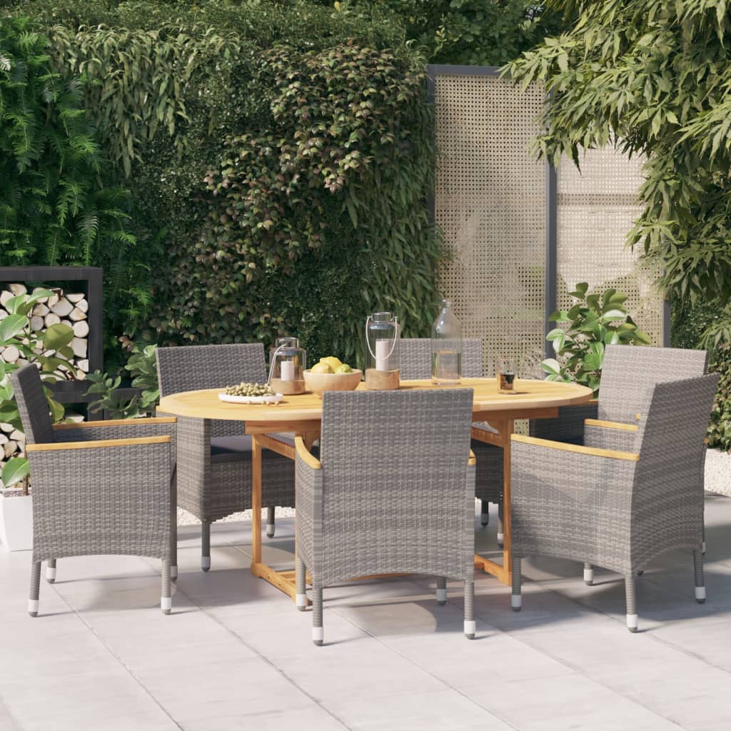 vidaXL Patio Dining Set Outdoor Dining Set Table and Chair Set for Garden-7