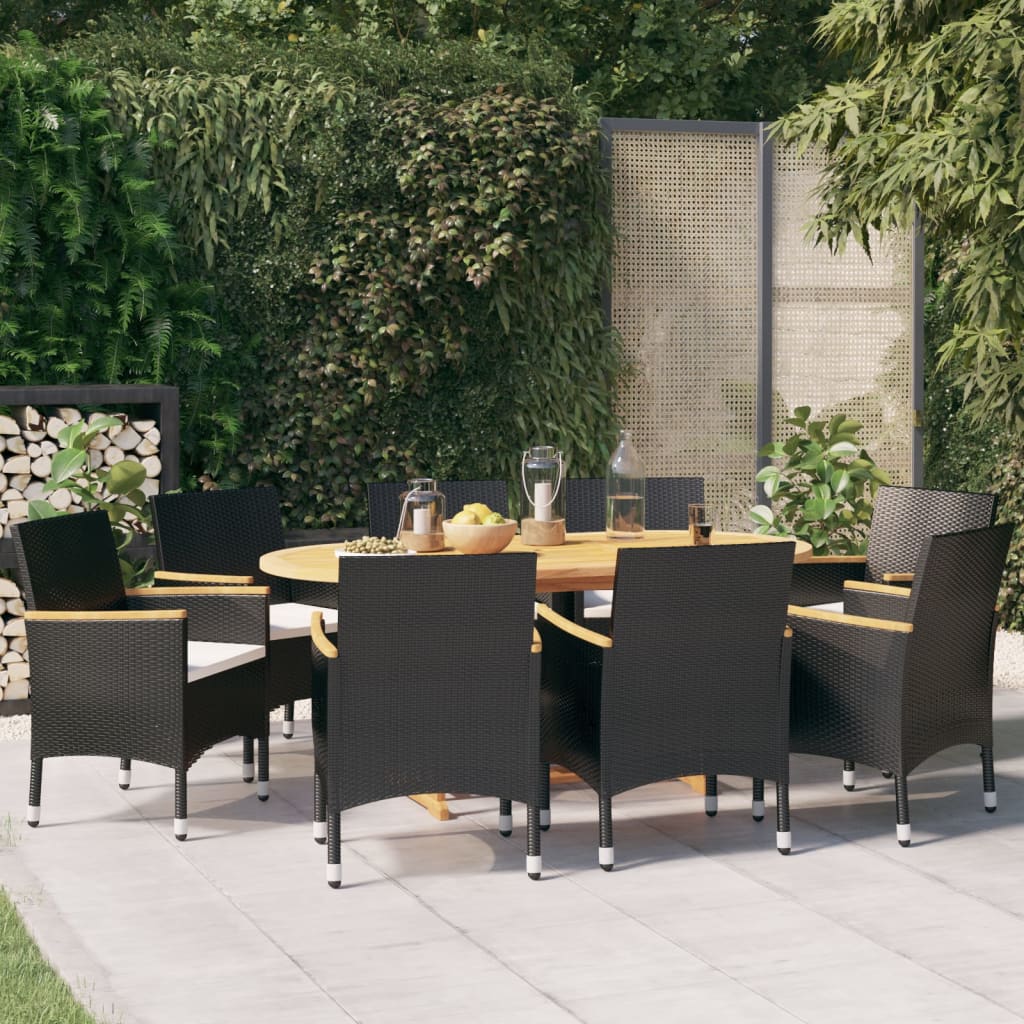 vidaXL Patio Dining Set Outdoor Dining Set Table and Chair Set for Garden-3