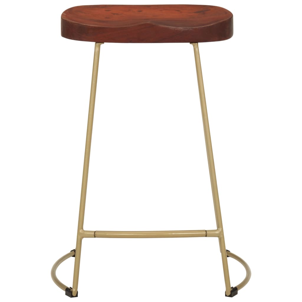 vidaXL Gavin Bar Stools 2 pcs 19.7"x15.7"x30.7" Solid Wood Mango-33