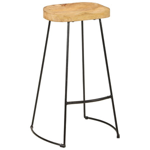 vidaXL Gavin Bar Stools 2 pcs 19.7"x15.7"x30.7" Solid Wood Mango-1