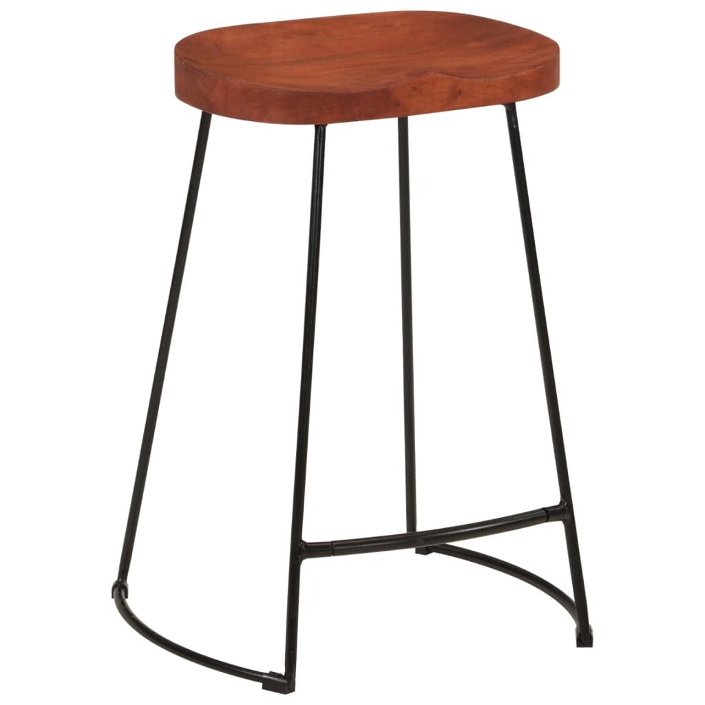 vidaXL Gavin Bar Stools 2 pcs 19.7"x15.7"x30.7" Solid Wood Mango-42