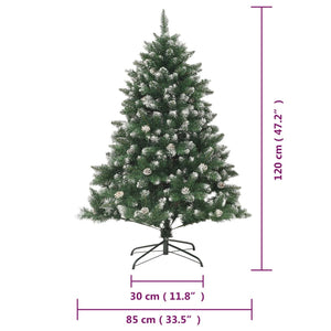 vidaXL Christmas Tree Decoration Artificial Xmas Tree with Steel Stand PVC-11