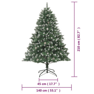 vidaXL Christmas Tree Decoration Artificial Xmas Tree with Steel Stand PVC-28