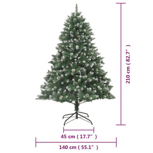 vidaXL Christmas Tree Decoration Artificial Xmas Tree with Steel Stand PVC-4