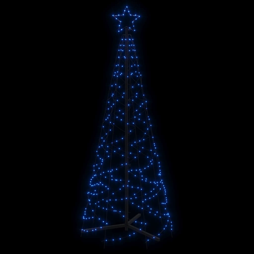 vidaXL Christmas Cone Tree Holiday Xmas Seasonal Ornament Decoration 200 LEDs-4