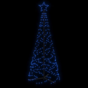 vidaXL Christmas Cone Tree Holiday Xmas Seasonal Ornament Decoration 200 LEDs-4