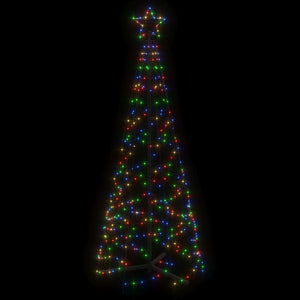 vidaXL Christmas Cone Tree Holiday Xmas Seasonal Ornament Decoration 200 LEDs-22