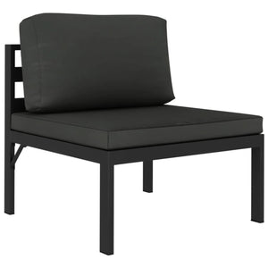 vidaXL 8 Piece Patio Lounge Set with Cushions Aluminum Anthracite-5