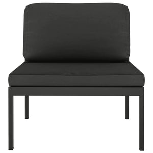vidaXL 8 Piece Patio Lounge Set with Cushions Aluminum Anthracite-6