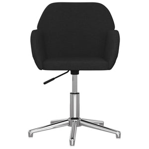 vidaXL Swivel Office Chair Home Office Desk Chair with Wheels and Arms Fabric-22