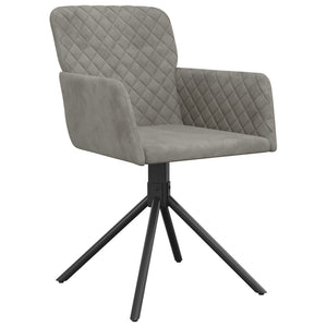 vidaXL Swivel Dining Chairs 2 Pcs Modern Accent Upholstered Side Chair Velvet-24