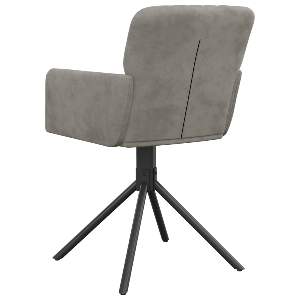 vidaXL Swivel Dining Chairs 2 Pcs Modern Accent Upholstered Side Chair Velvet-2