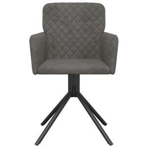 vidaXL Swivel Dining Chairs 2 Pcs Modern Accent Upholstered Side Chair Velvet-4