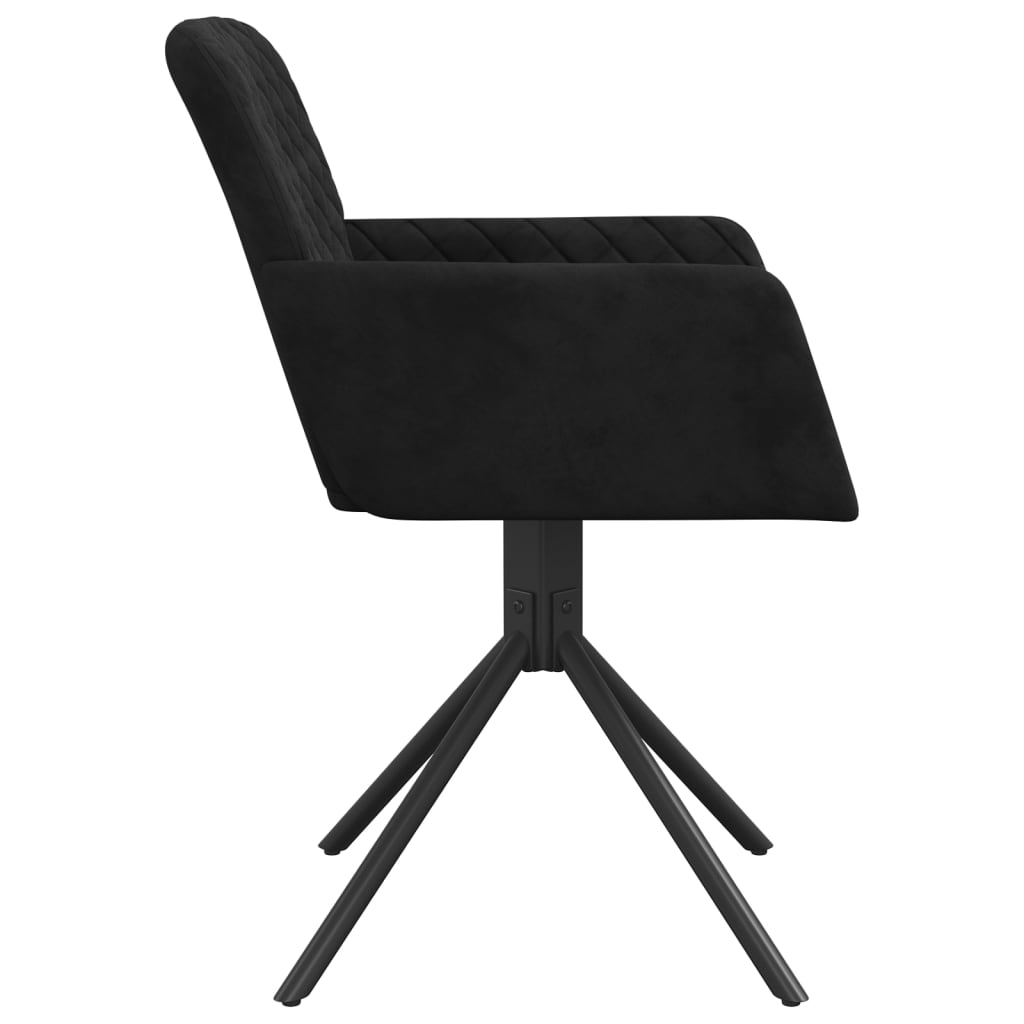 vidaXL Swivel Dining Chairs 2 Pcs Modern Accent Upholstered Side Chair Velvet-1
