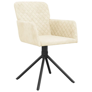 vidaXL Swivel Dining Chairs 2 Pcs Modern Accent Upholstered Side Chair Velvet-16