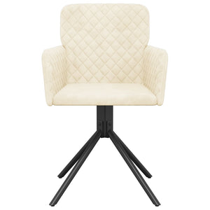 vidaXL Swivel Dining Chairs 2 Pcs Modern Accent Upholstered Side Chair Velvet-19
