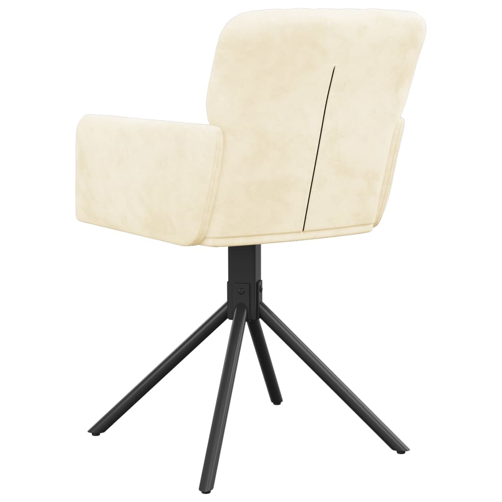 vidaXL Swivel Dining Chairs 2 Pcs Modern Accent Upholstered Side Chair Velvet-25