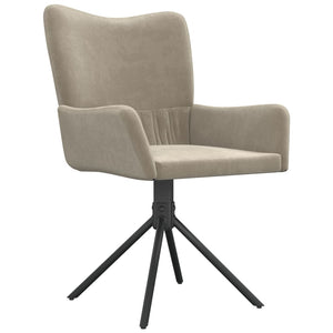 vidaXL Swivel Dining Chairs 2 Pcs Upholstered Accent Leisure Side Chair Velvet-29