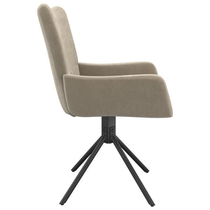vidaXL Swivel Dining Chairs 2 Pcs Upholstered Accent Leisure Side Chair Velvet-1